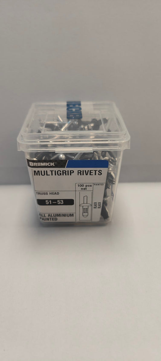 Bremick Multi Grip Rivets 100pk